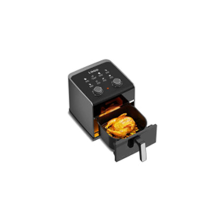 เครื่องทอดอากาศแบบมองเห็นได้แบบ Dual-Knob